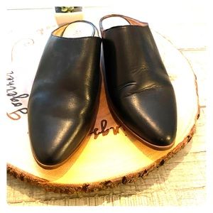 Madewell black slide mules